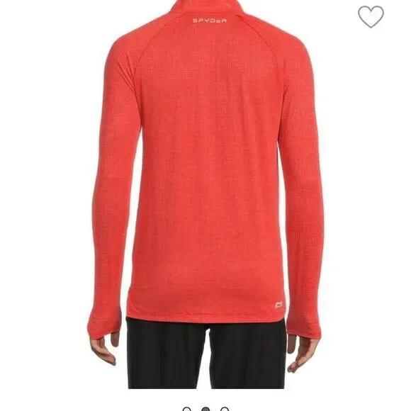 š Spyder Menās Mockneck RaglanāSleeveāPoloāsizeāSmall - Picture 7 of 14